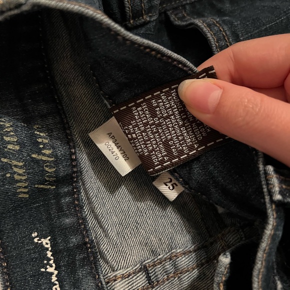 7 For All Man Kind Dark Wash “mid rise bootcut” jeans! Size 25! - Picture 6 of 9